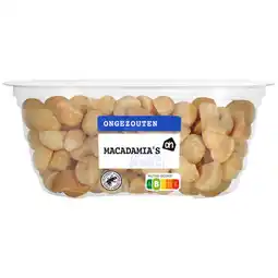 Albert Heijn AH Ongezouten macadamia's geroosterd aanbieding