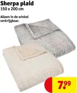Kruidvat Sherpa plaid aanbieding