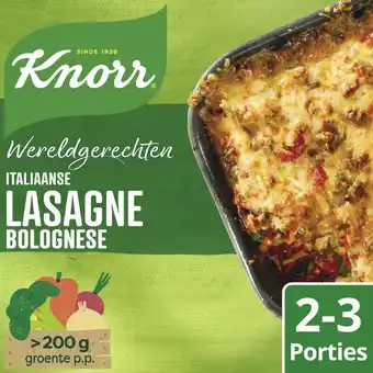 Albert Heijn Knorr Wereldgerechten lasagne bolognese aanbieding