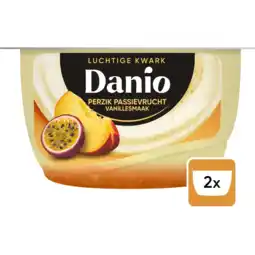Albert Heijn Danio Luchtige kwark perzik passievrucht aanbieding