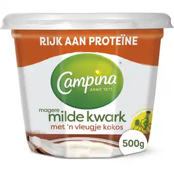 Albert Heijn Campina Magere milde kwark kokos aanbieding