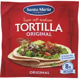 Albert Heijn Santa Maria Tortilla wraps original 8x medium aanbieding
