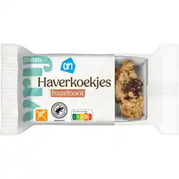 Albert Heijn AH Glutenvrij Haverkoekjes hazelnoot aanbieding