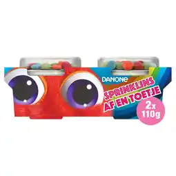 Albert Heijn Danone Af en toetje yoghurt sprinklins aanbieding