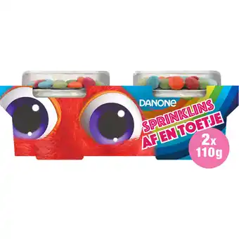 Albert Heijn Danone Af en toetje yoghurt sprinklins aanbieding