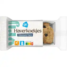 Albert Heijn AH Glutenvrij Haverkoekjes bosbes aanbieding