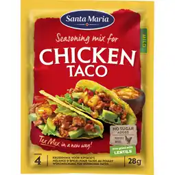 Albert Heijn Santa Maria Kruidenmix chicken taco aanbieding