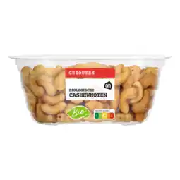 Albert Heijn AH Biologisch Cashewnoten gezouten aanbieding