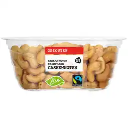 Albert Heijn AH Biologisch Cashewnoten gezouten aanbieding