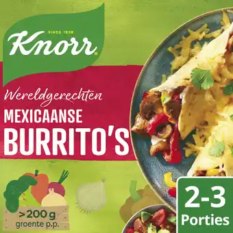 Albert Heijn Knorr Wereldgerechten Mexicaanse burritos aanbieding