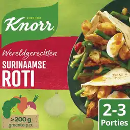 Albert Heijn Knorr Wereldgerechten Surinaamse roti aanbieding