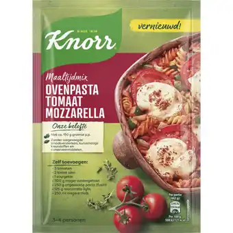 Albert Heijn Knorr Maaltijdmix ovenpasta tomaat mozzarella aanbieding