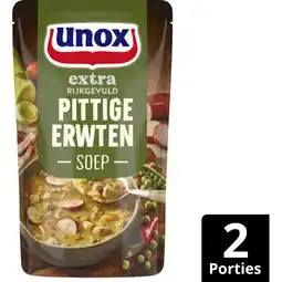 Albert Heijn Unox Pittige erwtensoep aanbieding