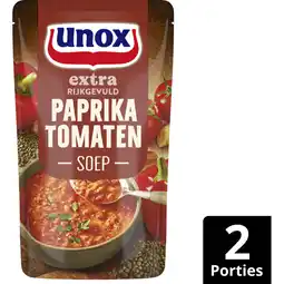 Albert Heijn Unox Paprika tomatensoep aanbieding