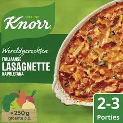Albert Heijn Knorr Wereldgerechten lasagnette napoletana aanbieding