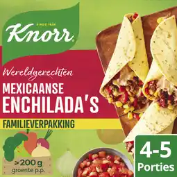 Albert Heijn Knorr Wereldgerechten Mexicaanse enchiladas xl aanbieding