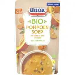 Albert Heijn Unox Biologische pompoen soep aanbieding