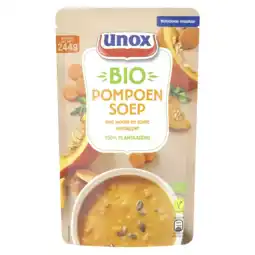 Albert Heijn Unox Biologische pompoen soep aanbieding