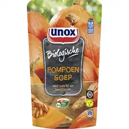 Albert Heijn Unox Biologische pompoen soep aanbieding