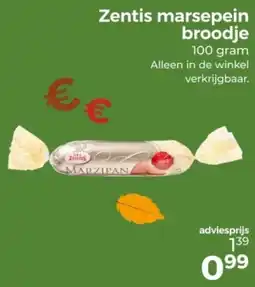 Trekpleister Zentis marsepein broodje aanbieding