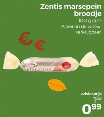 Trekpleister Zentis marsepein broodje aanbieding