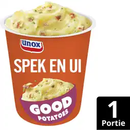 Albert Heijn Unox Good potatoes spek en ui aanbieding