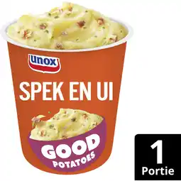Albert Heijn Unox Good potatoes spek en ui aanbieding