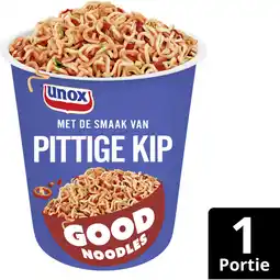 Albert Heijn Unox Good noodles pittige kip aanbieding
