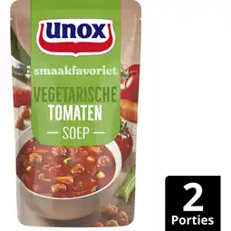 Albert Heijn Unox Vegetarische tomatensoep aanbieding