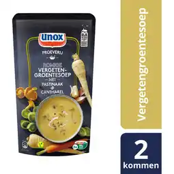 Albert Heijn Unox Romige vergeten groentesoep aanbieding