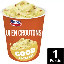 Albert Heijn Unox Good potatoes ui en croutons aanbieding
