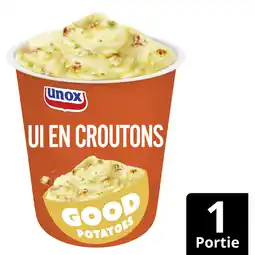 Albert Heijn Unox Good potatoes ui en croutons aanbieding