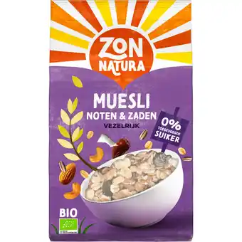Albert Heijn Zonnatura Muesli met noten en zaden aanbieding