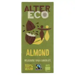 Albert Heijn Alter Eco Almond dark chocolate vegan aanbieding