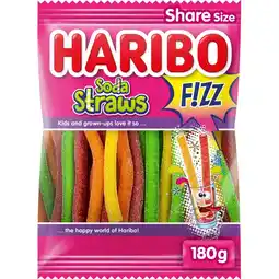 Albert Heijn Haribo Soda straws f!zz zuur aanbieding