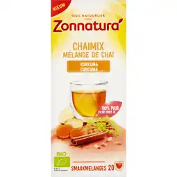 Albert Heijn Zonnatura Chaimix kurkuma kruideninfusie aanbieding