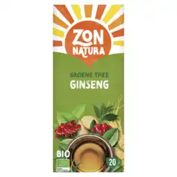 Albert Heijn Zonnatura Groene thee ginseng aanbieding