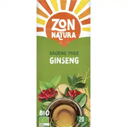 Albert Heijn Zonnatura Groene thee ginseng aanbieding