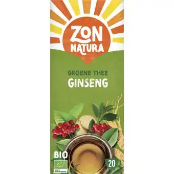 Albert Heijn Zonnatura Groene thee ginseng aanbieding
