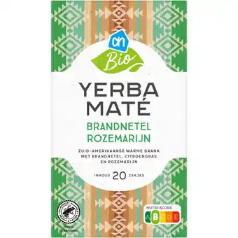 Albert Heijn AH Biologisch Yerba mate brandnetel rozemarijn aanbieding