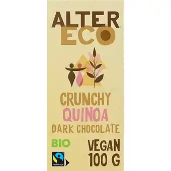 Albert Heijn Alter Eco Crunchy quinoa dark chocolate vegan aanbieding
