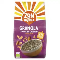 Albert Heijn Zonnatura Granola amandel cashew vezelrijk aanbieding