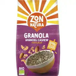Albert Heijn Zonnatura Granola amandel cashew vezelrijk aanbieding
