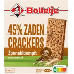 Albert Heijn Bolletje 45% zaden crackers zonnebloempit aanbieding