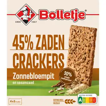 Albert Heijn Bolletje 45% zaden crackers zonnebloempit aanbieding