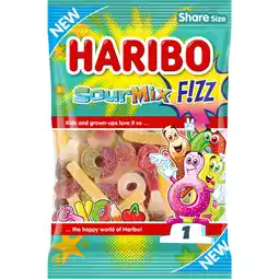Albert Heijn Haribo Sour mix f!zz zuur aanbieding