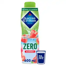 Albert Heijn Karvan Cévitam Zero aardbei siroop aanbieding