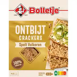 Albert Heijn Bolletje Ontbijtcrackers spelt volkoren aanbieding