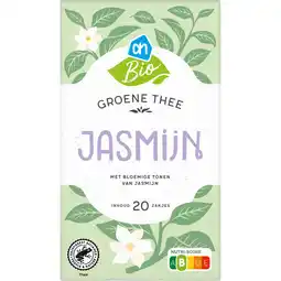 Albert Heijn AH Biologisch Groene thee jasmin aanbieding