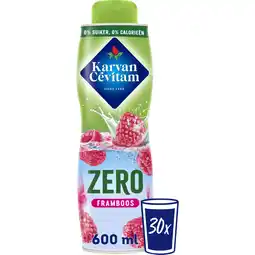 Albert Heijn Karvan Cévitam Zero framboos siroop aanbieding